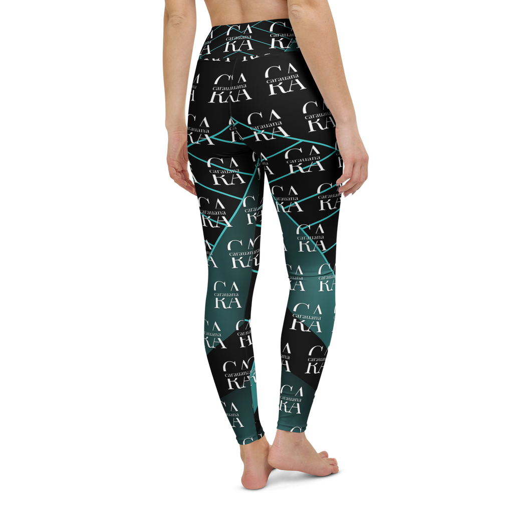 CaRaUaNa Leggings SPORT black Green Famous Carauana Store