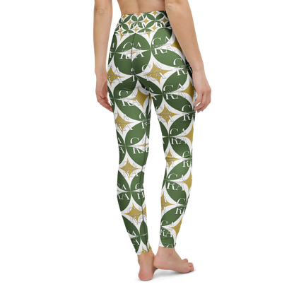 CaRaUaNa Leggings SPORT Pattern Green
