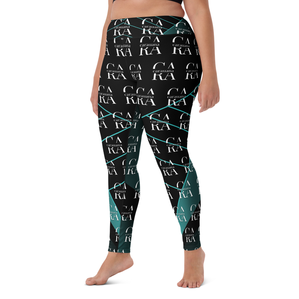 CaRaUaNa Leggings SPORT black Green Famous Carauana Store