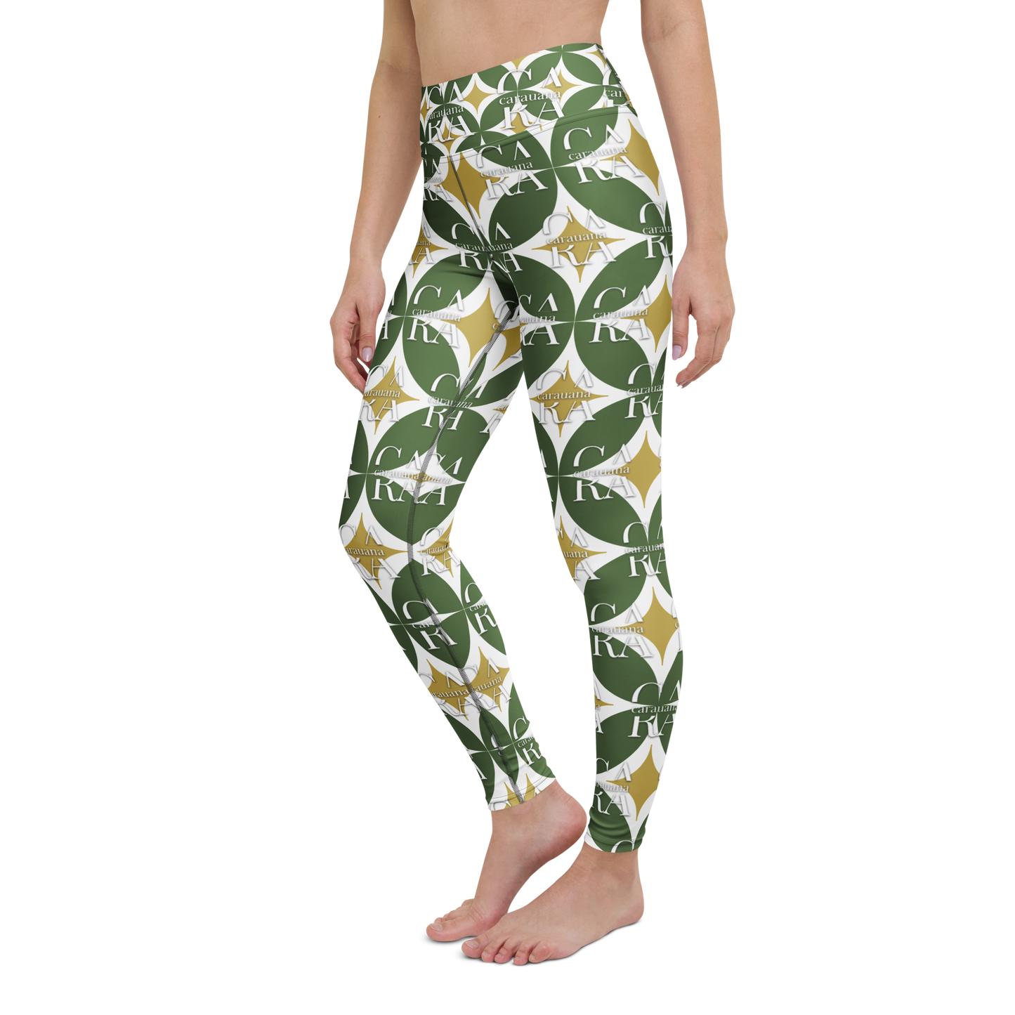CaRaUaNa Leggings SPORT Pattern Green