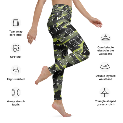 CaRaUaNa Leggings SPORT Green ARMY Carauana Store