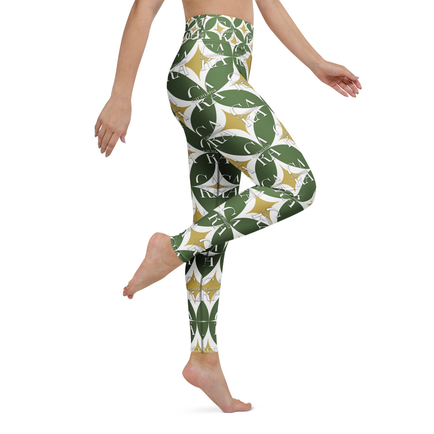 CaRaUaNa Leggings SPORT Pattern Green