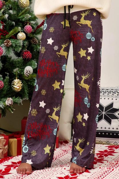 Christmas Straight Leg Pants Carauana Store