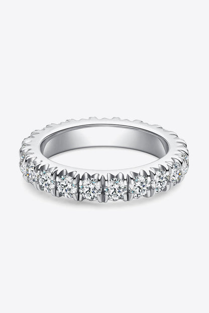 Adored 2.3 Carat Moissanite 925 Sterling Silver Eternity Ring Carauana Store