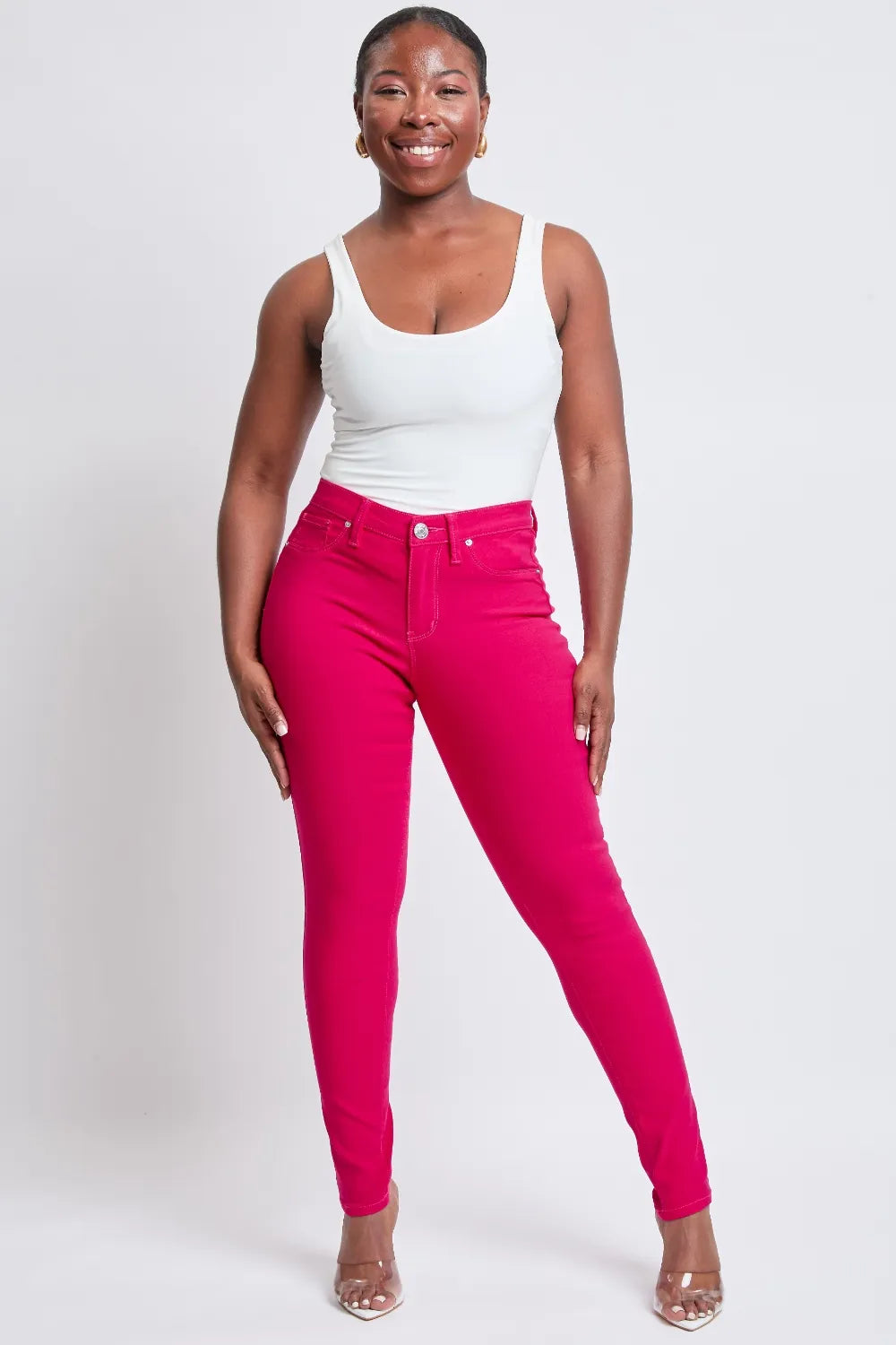 YMI Jeanswear Hyperstretch Mid-Rise Skinny Jeans Carauana Store