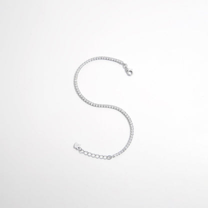 925 Sterling Silver Inlaid Zircon Bracelet Carauana Store