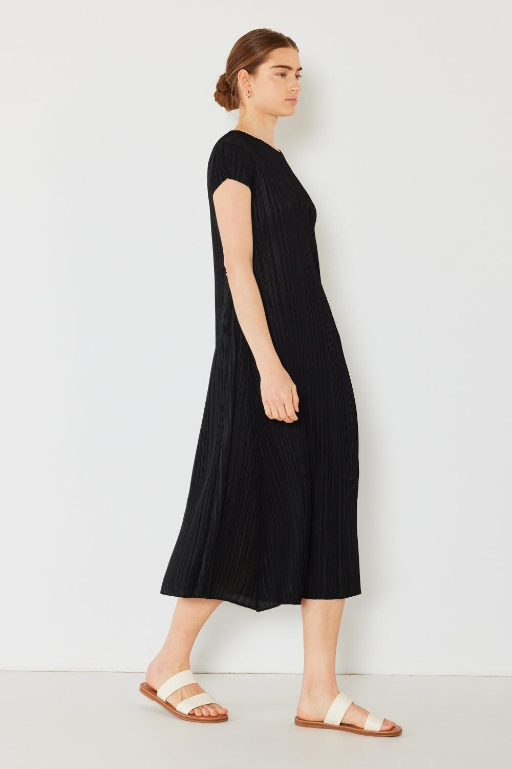 Marina West Swim Pleated Cap Sleeve A-Line Dress Carauana Store