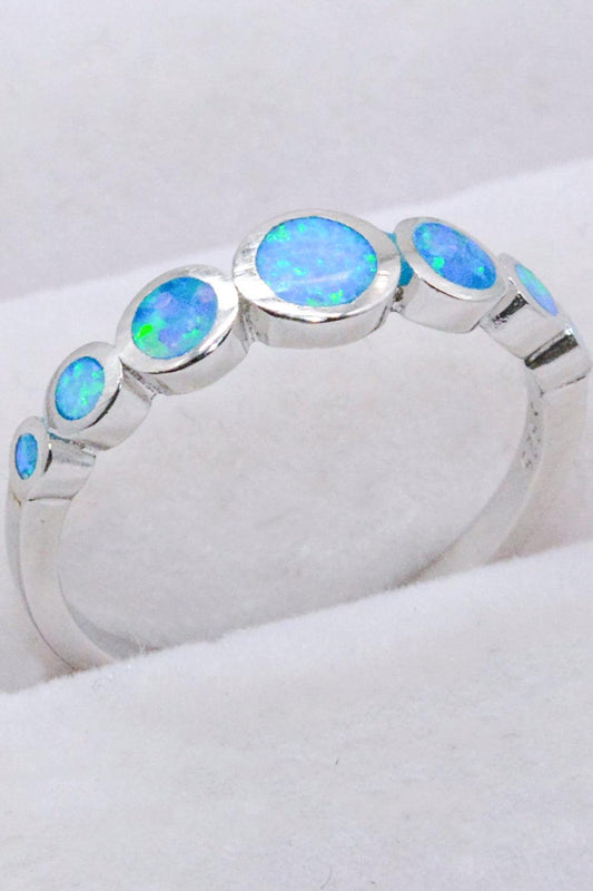 925 Sterling Silver Multi-Opal Ring Carauana Store