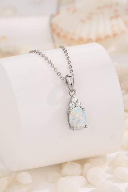 Find Your Center Opal Pendant Necklace Carauana Store