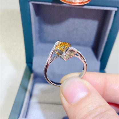 1 Carat Moissanite 925 Sterling Silver Ring Carauana Store