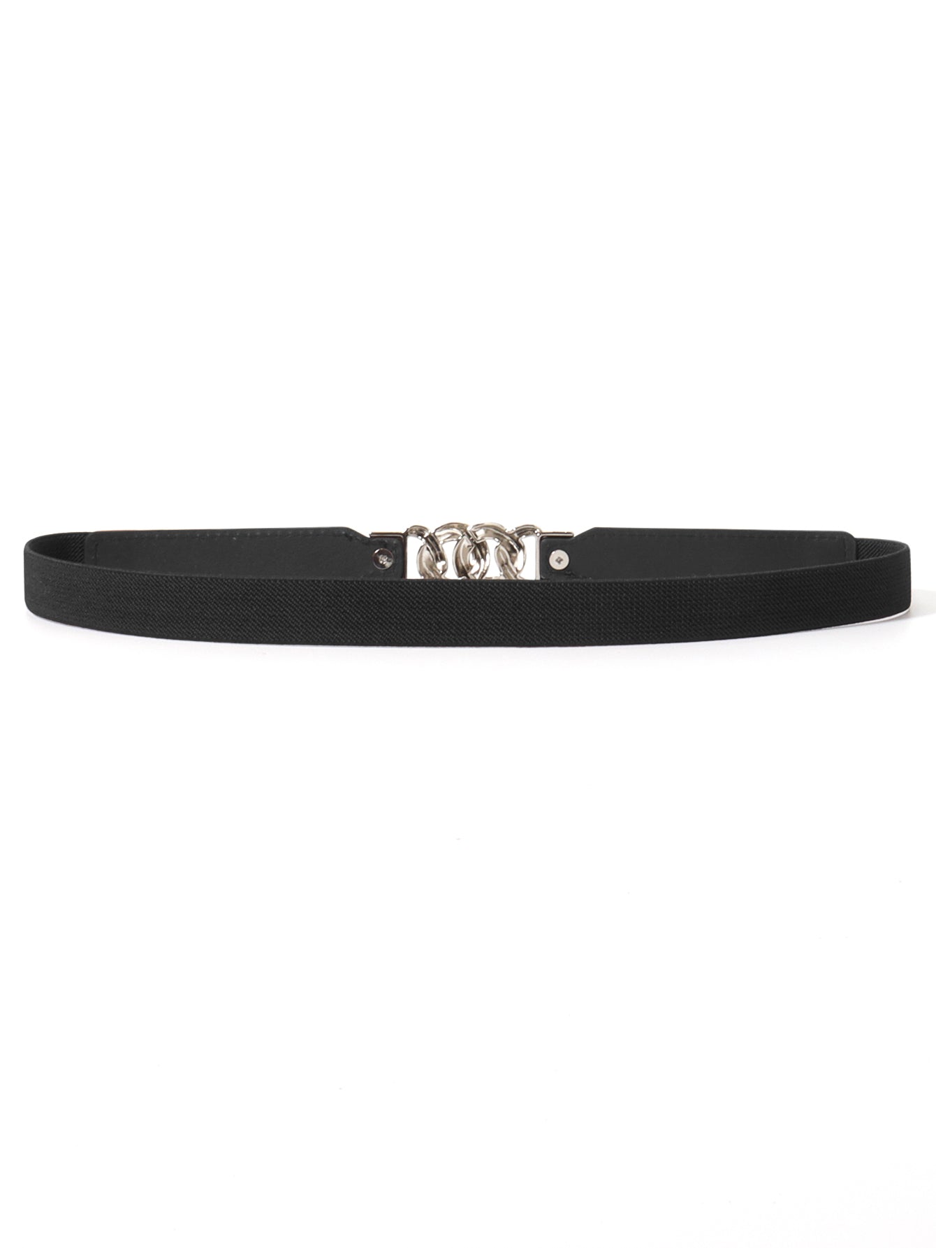 Zinc Alloy Buckle Elastic PU Belt Carauana Store