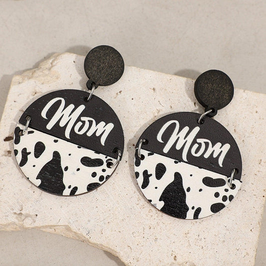 Alloy Wooden Dangle Earrings Carauana Store