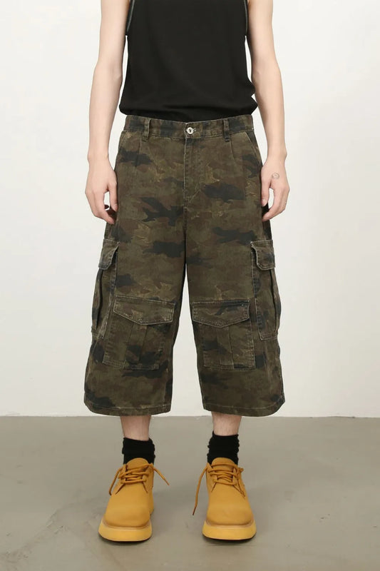 Men's Camouflage Wide Leg Cargo Jeans Carauana Store