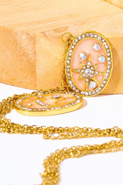Stars in the Plate Pendant Copper Necklace Carauana Store