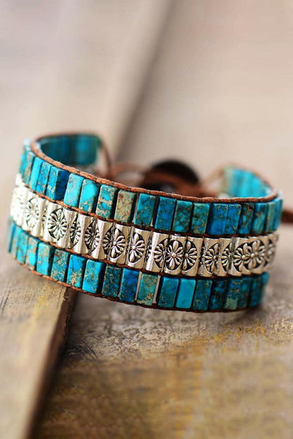 Handmade Triple Layer Natural Stone Bracelet Carauana Store