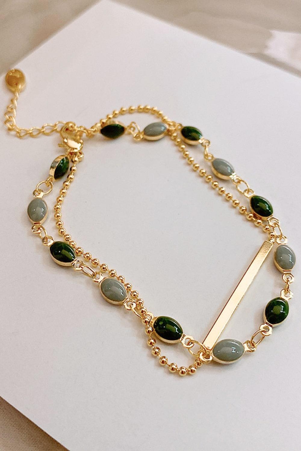 Alloy Double-Layered Bracelet Carauana Store
