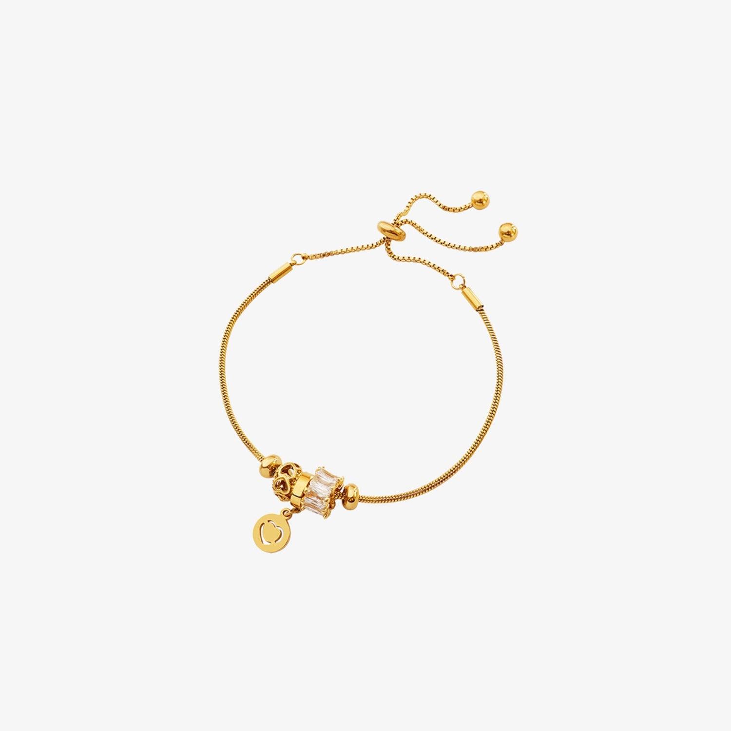 Heart Charm Titanium Steel Bracelet Carauana Store