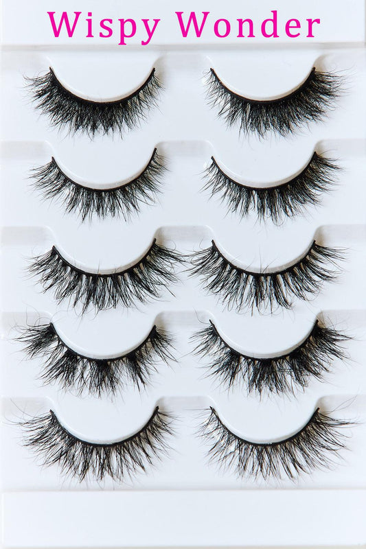 SO PINK BEAUTY Mink Eyelashes Variety Pack 5 Pairs Carauana Store