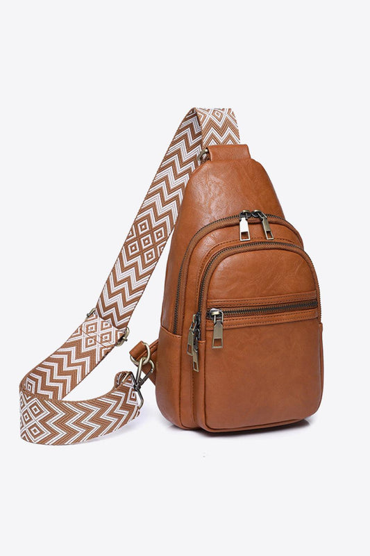 Adored It's Your Time PU Leather Sling Bag Carauana Store