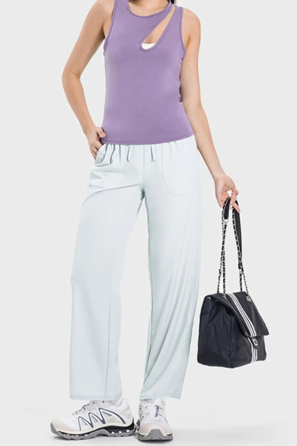 Millennia Drawstring Pocketed Active Pants Carauana Store