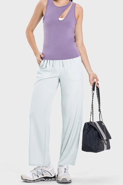 Millennia Drawstring Pocketed Active Pants Carauana Store