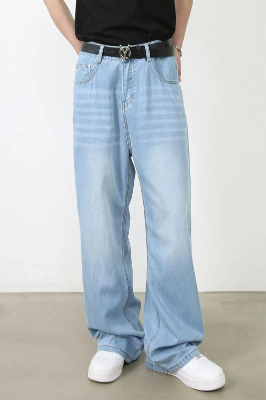 Men's Wide Leg Jeans with Pockets Carauana Store