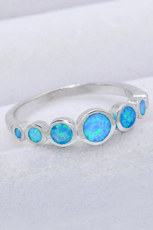 925 Sterling Silver Multi-Opal Ring Carauana Store