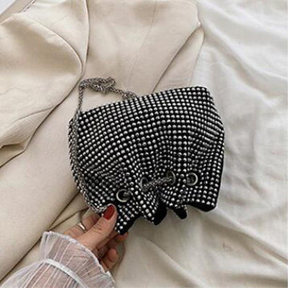 diamond clutch shoulder bag Shinny Rhinestone Evening Shoulder Bags Carauana Store