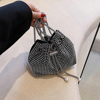 diamond clutch shoulder bag Shinny Rhinestone Evening Shoulder Bags Carauana Store