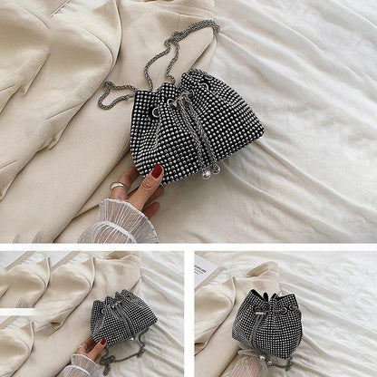 diamond clutch shoulder bag Shinny Rhinestone Evening Shoulder Bags Carauana Store