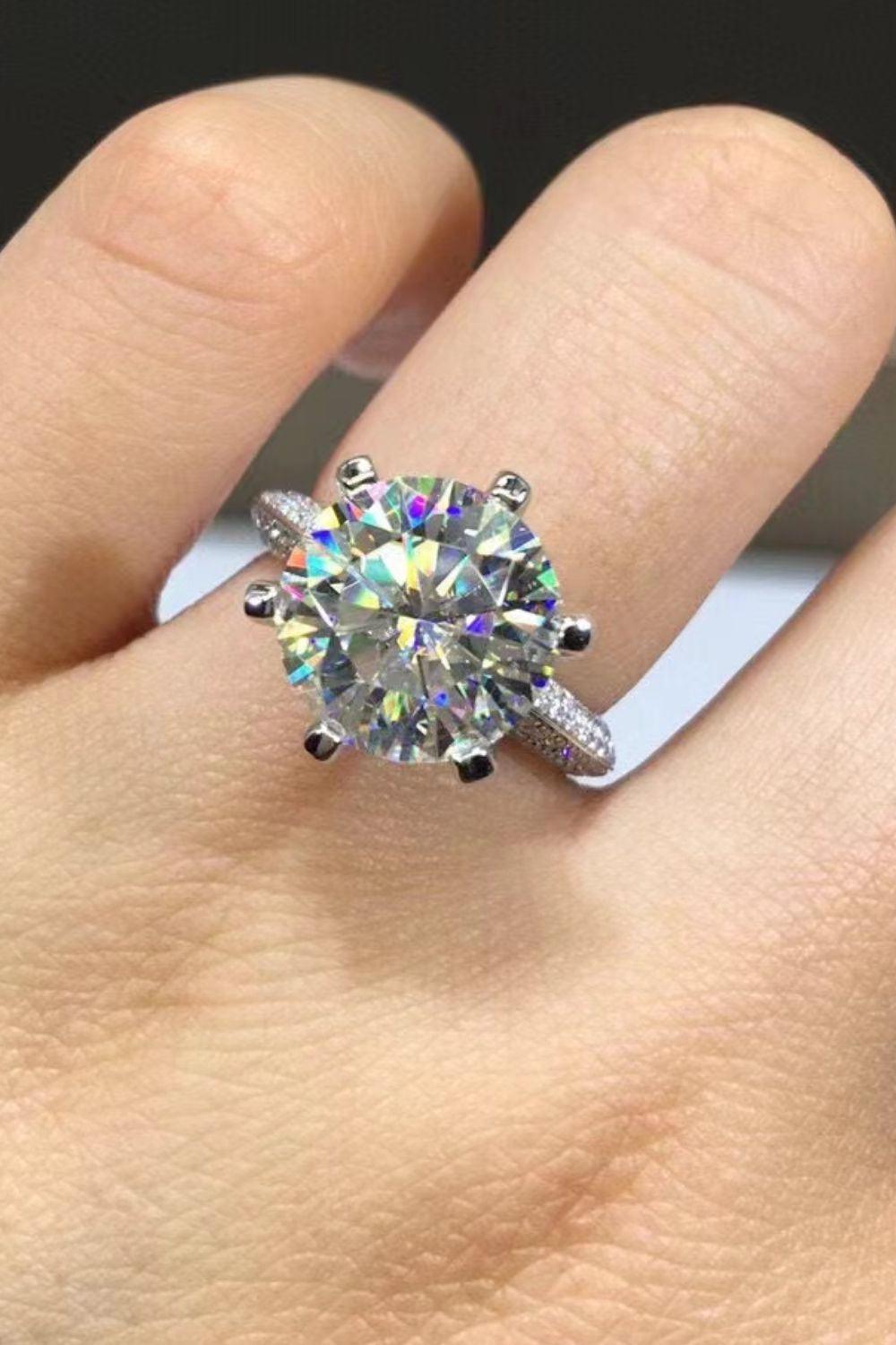 5 Carat Moissanite 6-Prong Ring Carauana Store