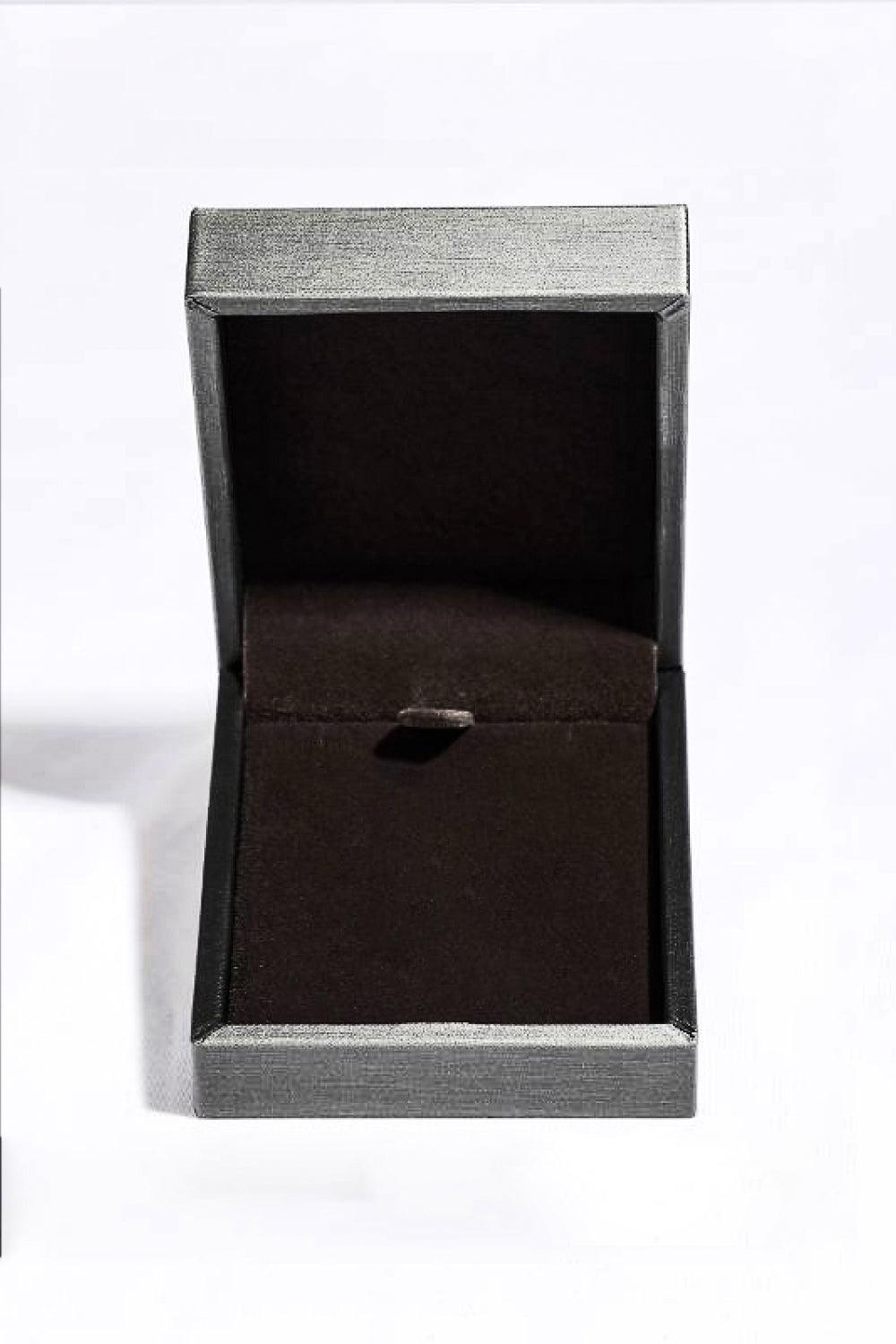 Platinum-Plated 1 Carat Moissanite Pendant Necklace Carauana Store