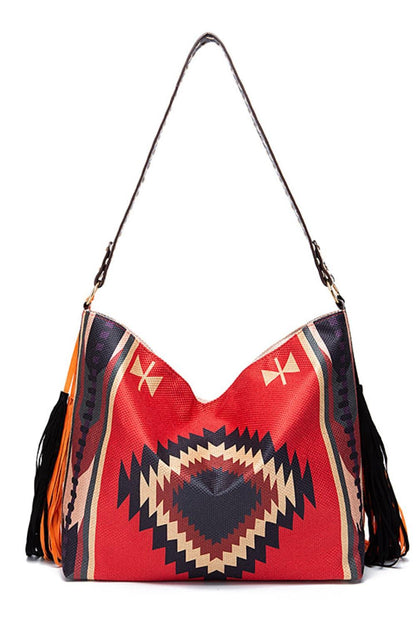 Geometric Canvas Tote Bag Carauana Store