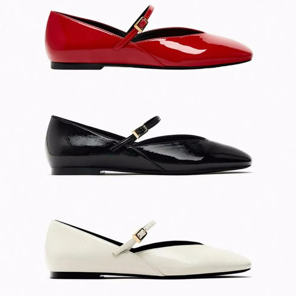 Round Toe Flats Slip-Ons Carauana Store