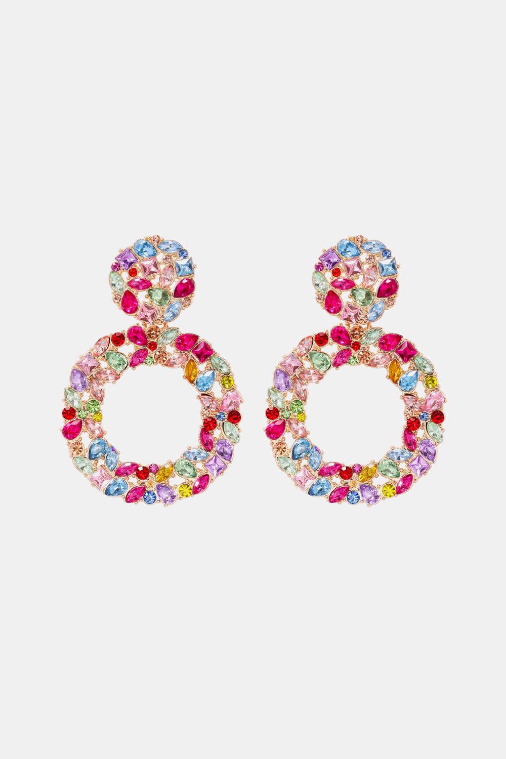 Round Shape Acrylic Dangle Earrings Carauana Store