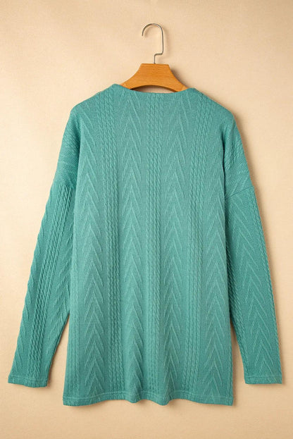 Textured Open Front Cover Up with Pockets Carauana Store