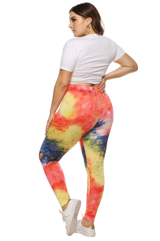 Plus Size Tie Dye Legging Carauana Store