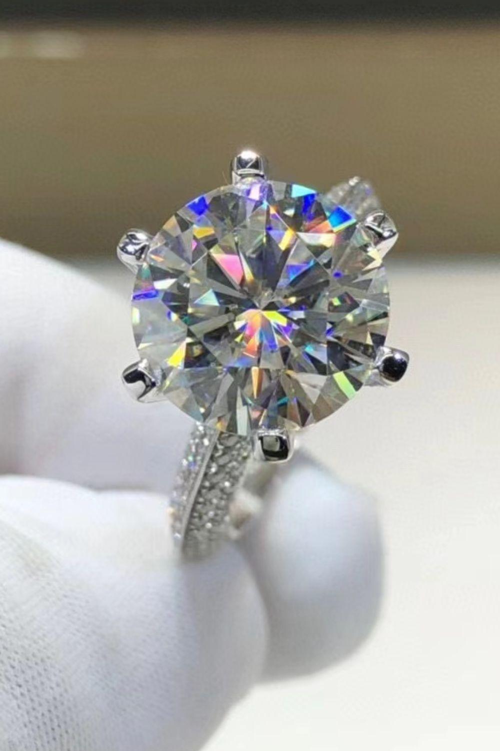 5 Carat Moissanite 6-Prong Ring Carauana Store