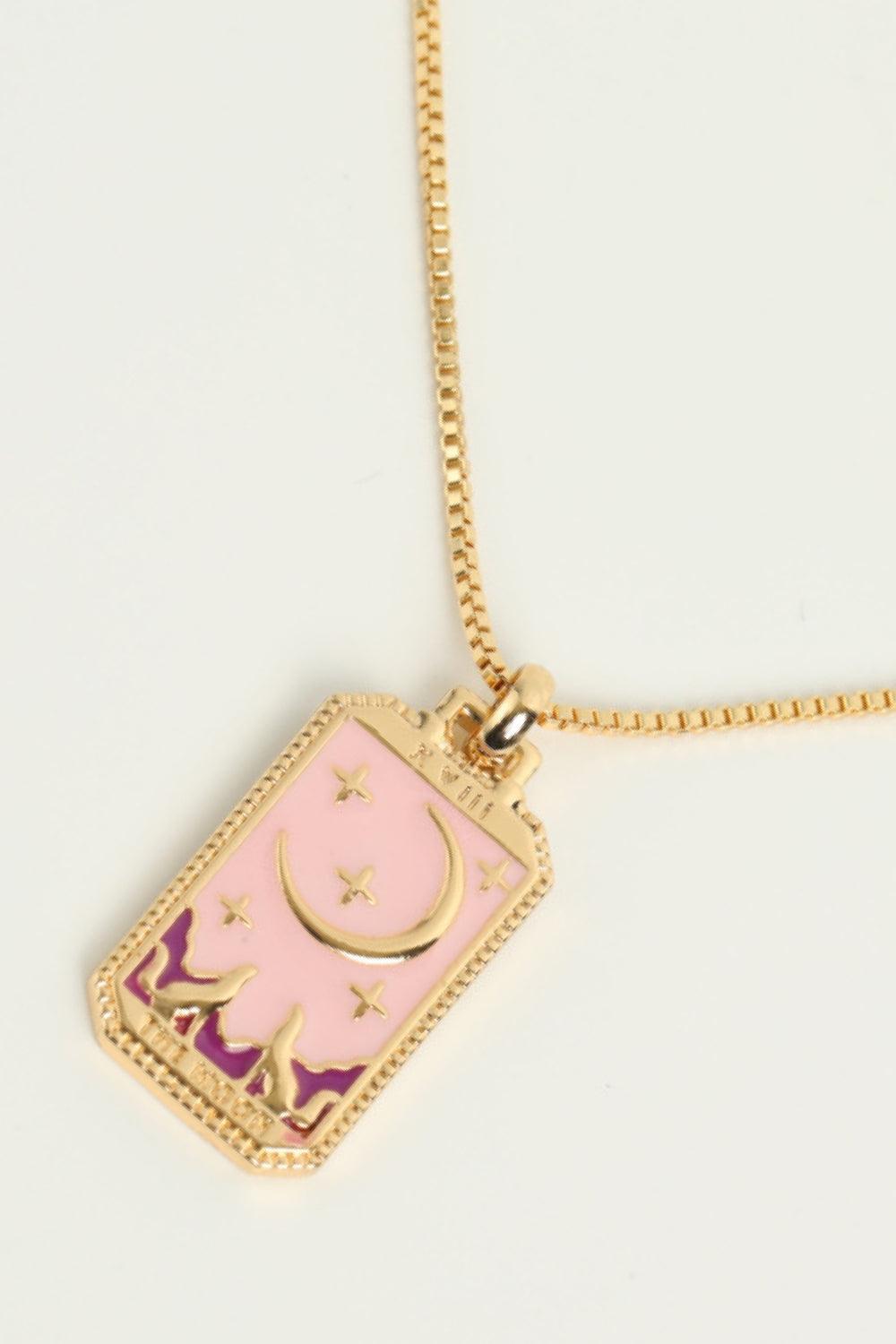 Tarot Card Pendant Copper Necklace Carauana Store