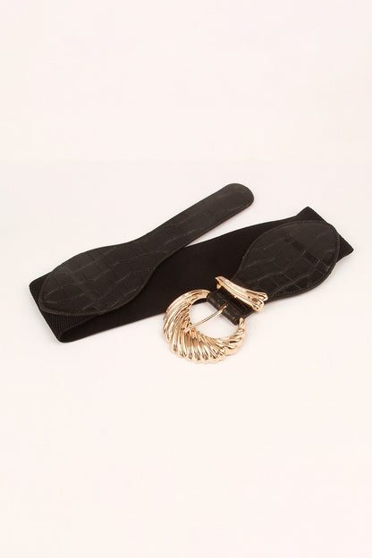 Shell Alloy Buckle Elastic Belt Carauana Store