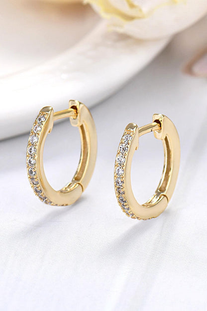 Moissanite 925 Sterling Silver Huggie Earrings Carauana Store