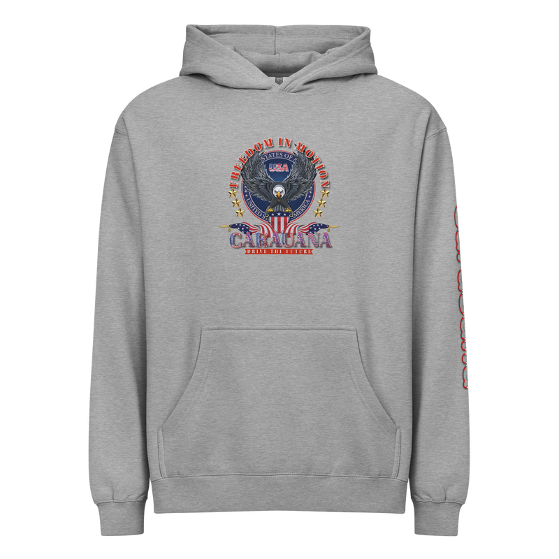 CaRaUaNa unisex hoodie Grey Cotton