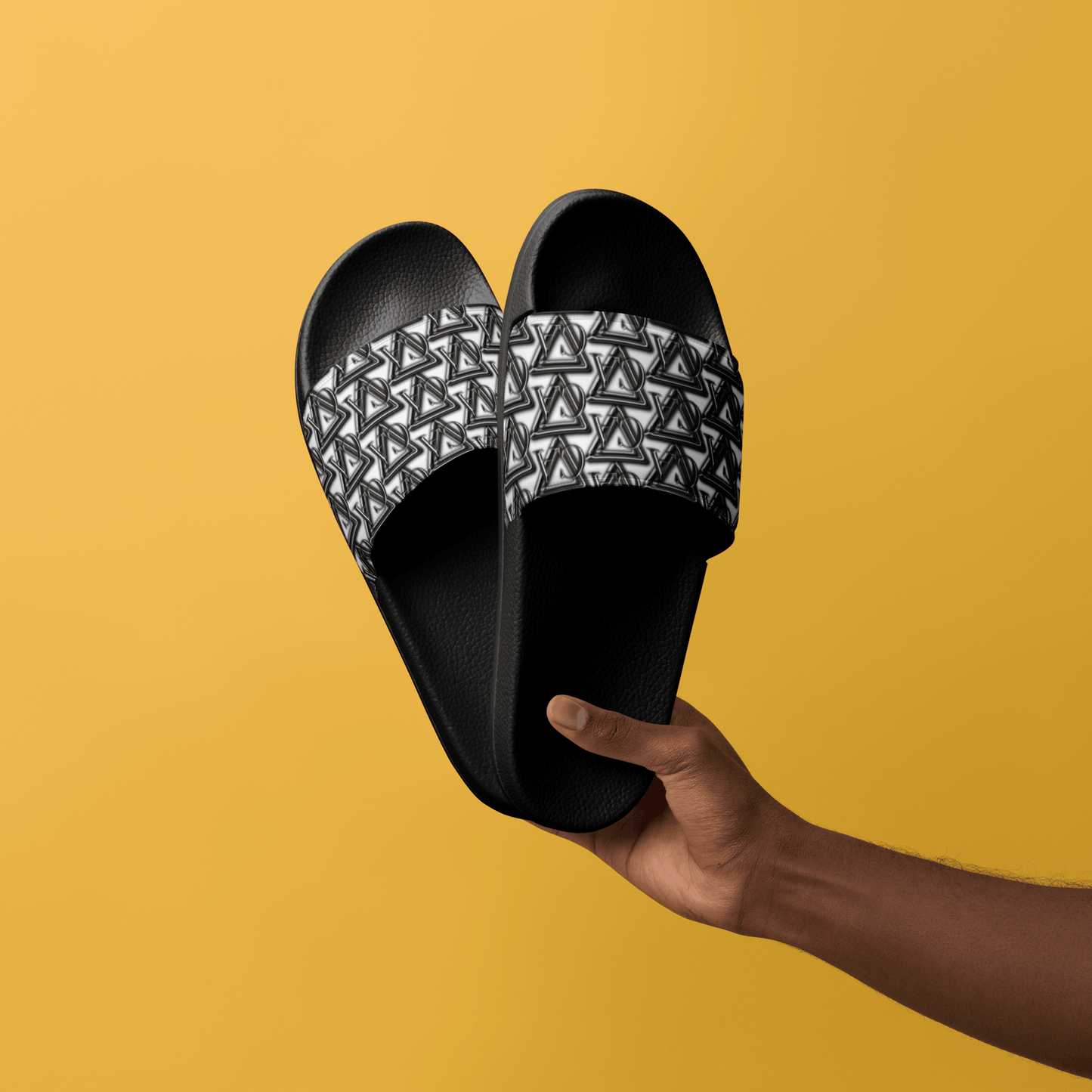 CARAUANA slides Men’s Black Branded Carauana Store