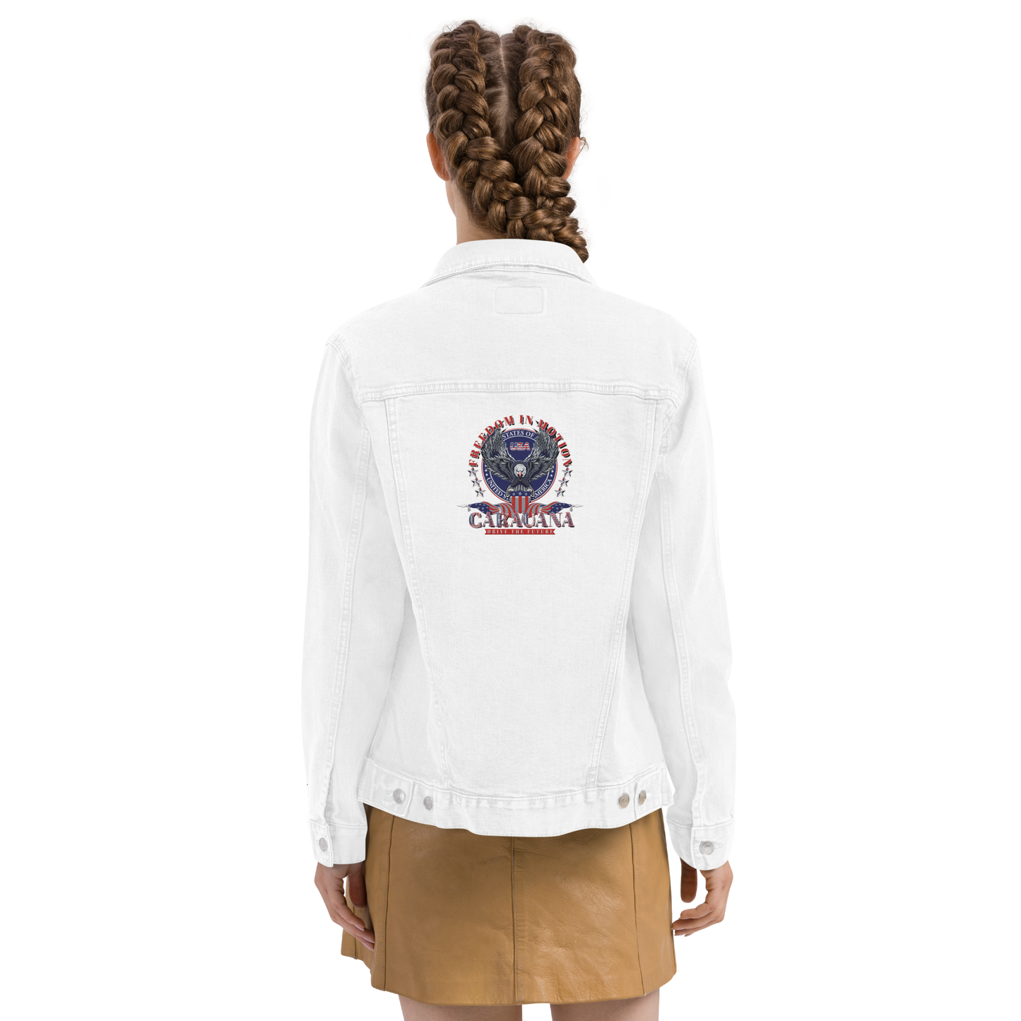CaRaUaNa Original denim jacket white