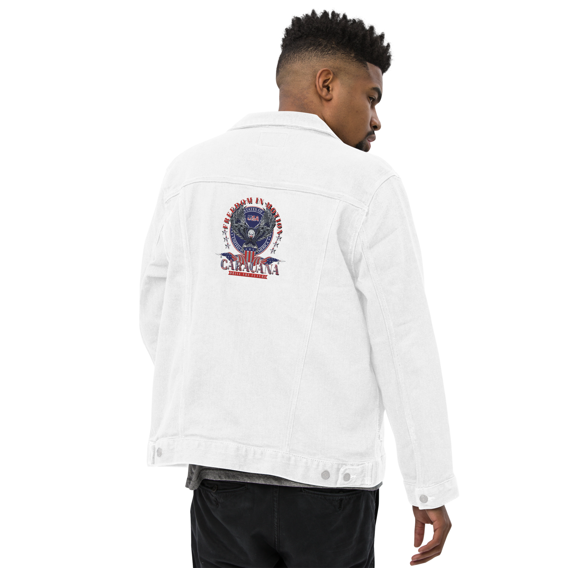 CaRaUaNa Original denim jacket white