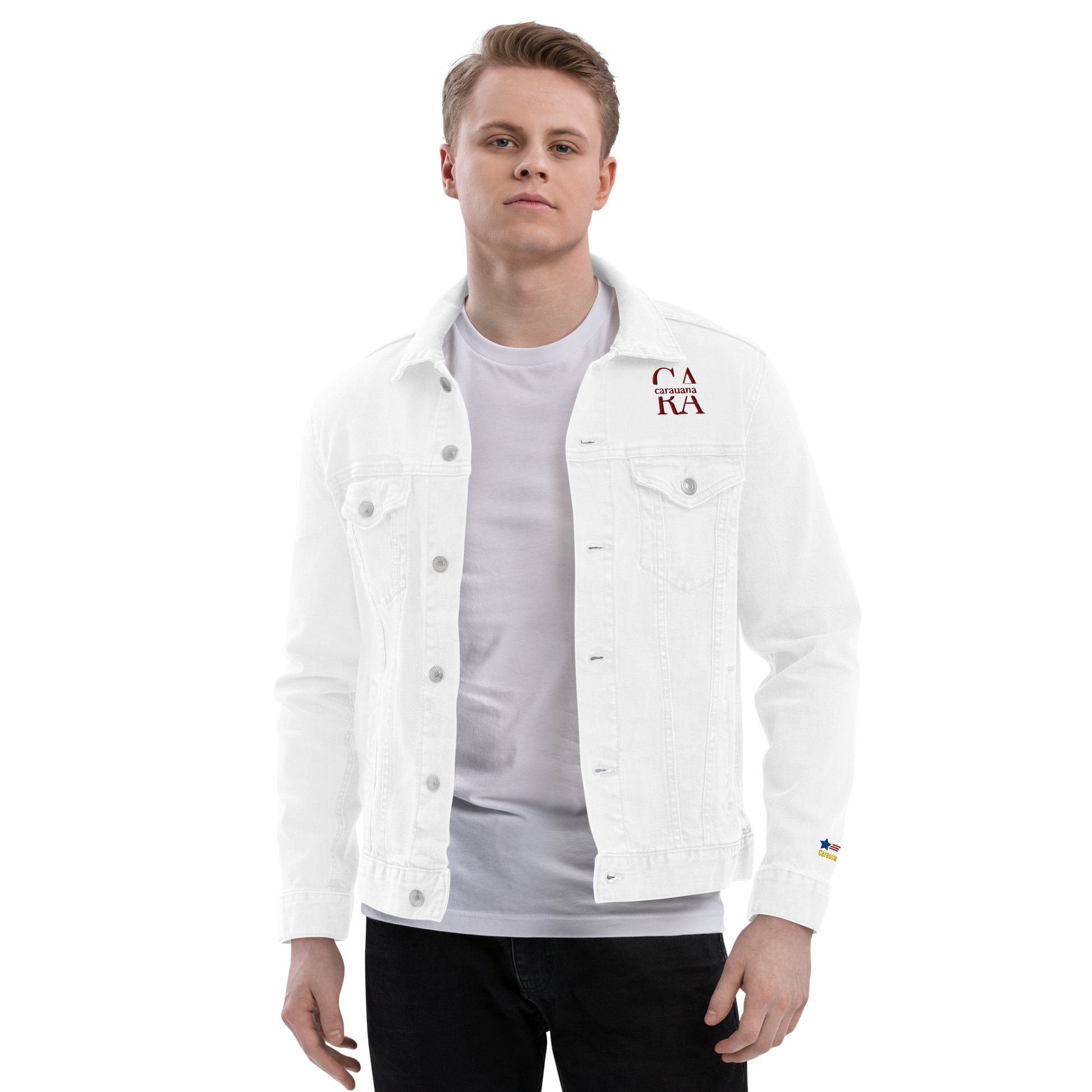 CaRaUaNa Original denim jacket white