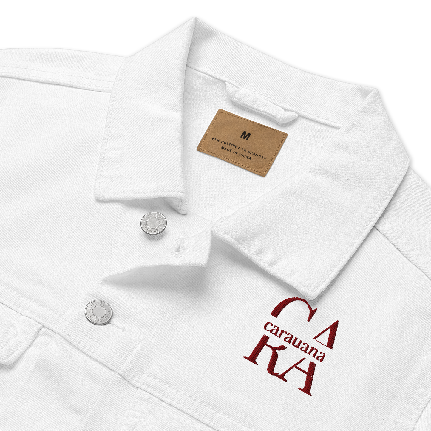 CaRaUaNa Original denim jacket white