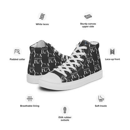 CARAUANA Hip Hop canvas shoes black Branded Carauana Store