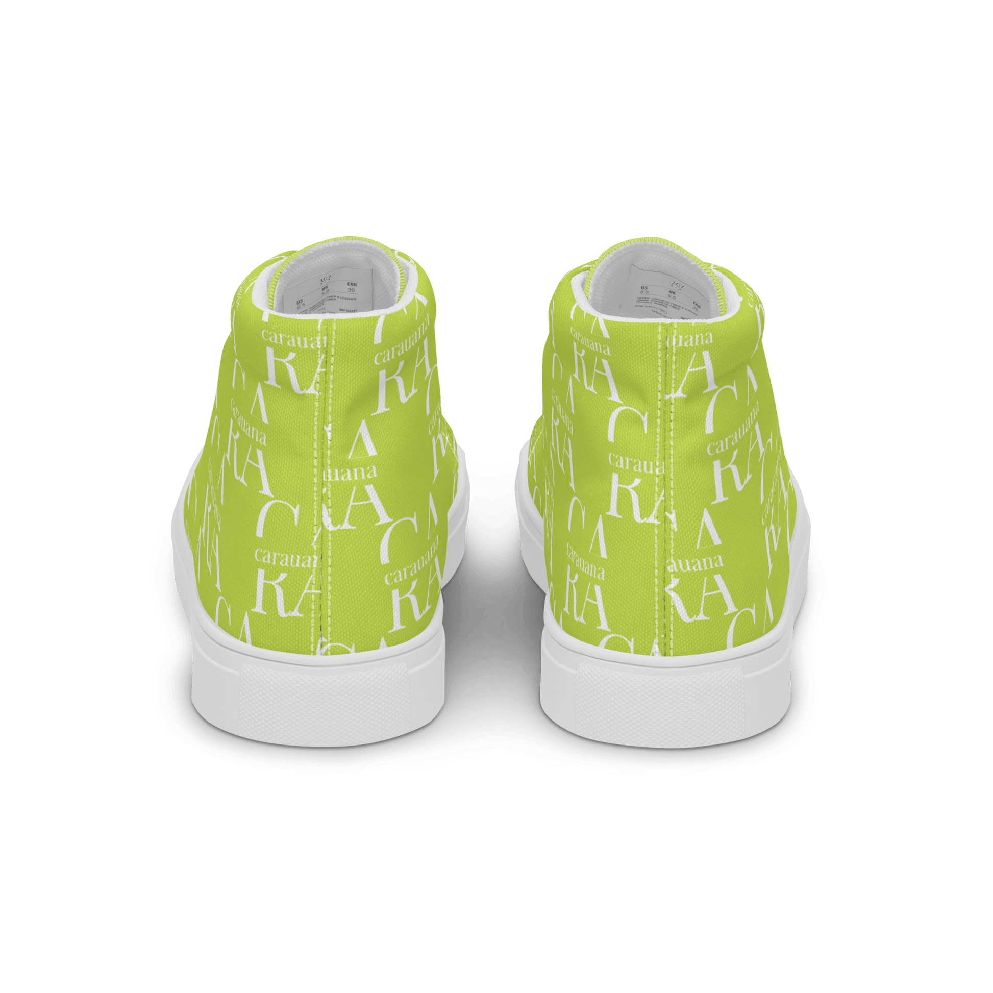 CARAUANA Hip Hop canvas shoes Lemon Branded Carauana Store