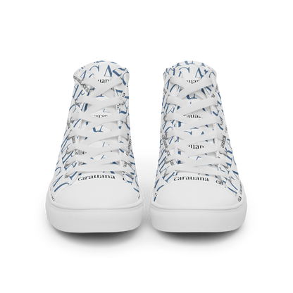 CARAUANA Fashionable high top canvas shoes men